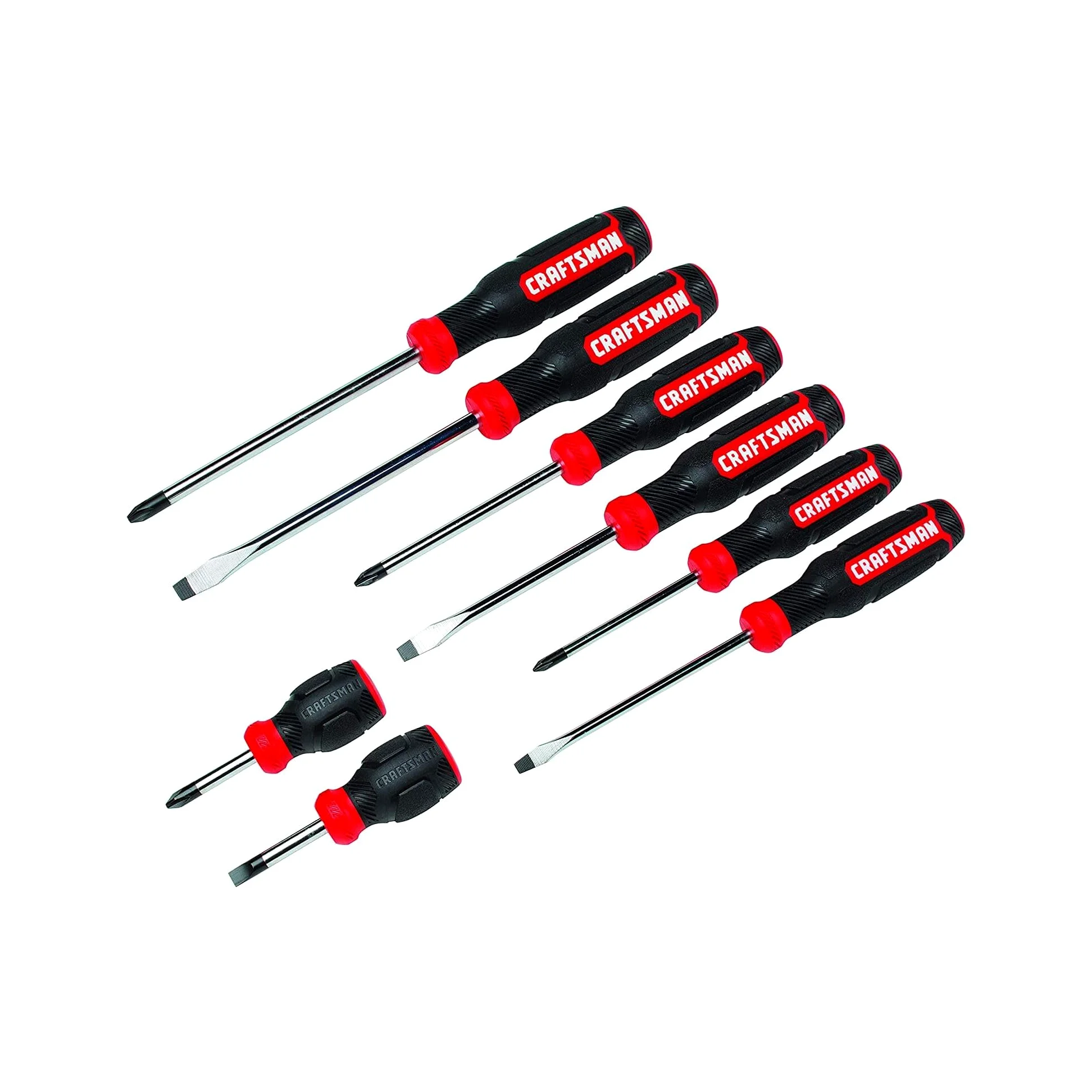 CRAFTSMAN Juego de destornilladores, bimaterial, juego de 8 piezas (CMHT65075N)