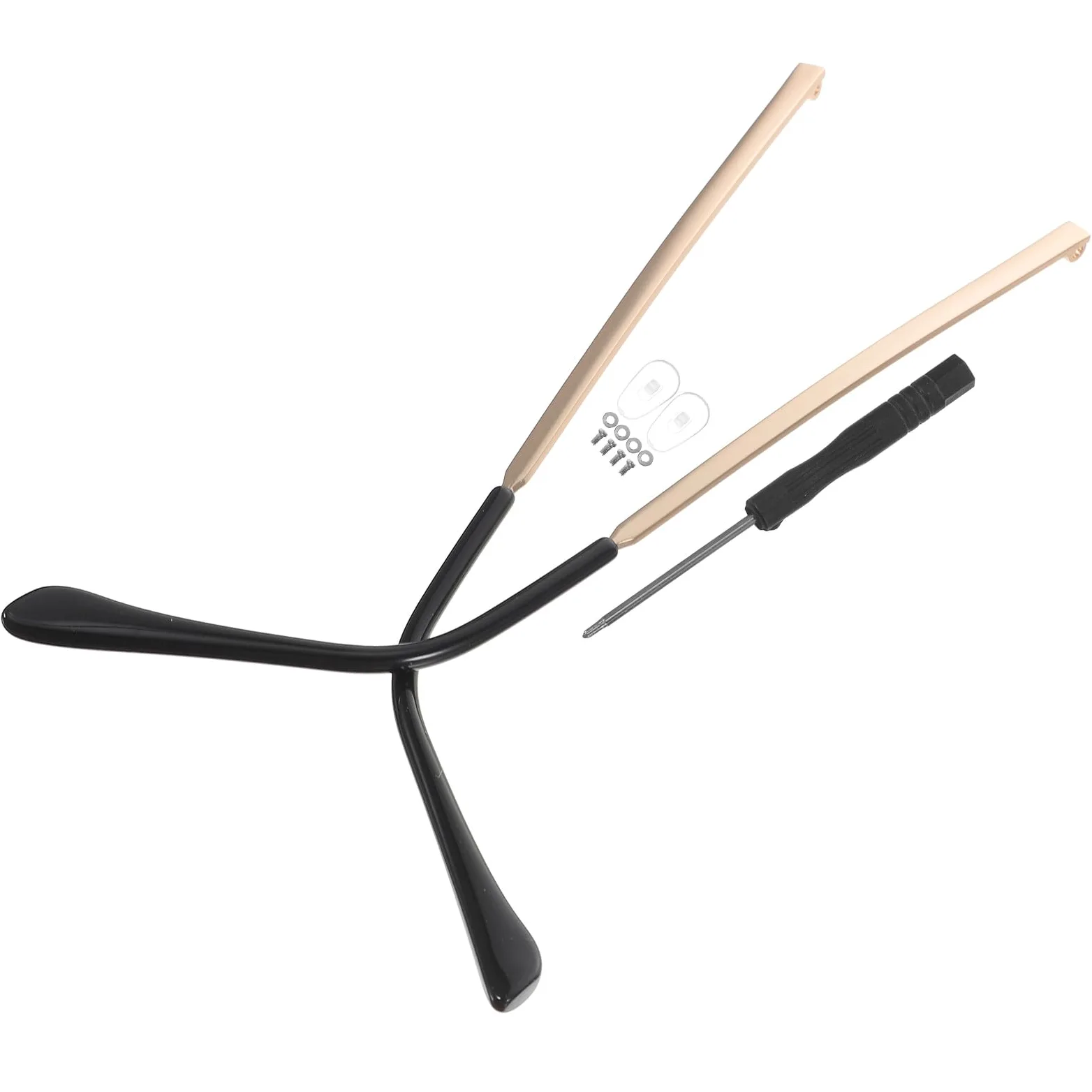 Gadpiparty Patillas de Repuesto Metálicas Aplicables para Gafas Brazos de Temple Resistentes Compatibles con Gafas de Sol y Miopía Accesorios para Reparación de Lentes