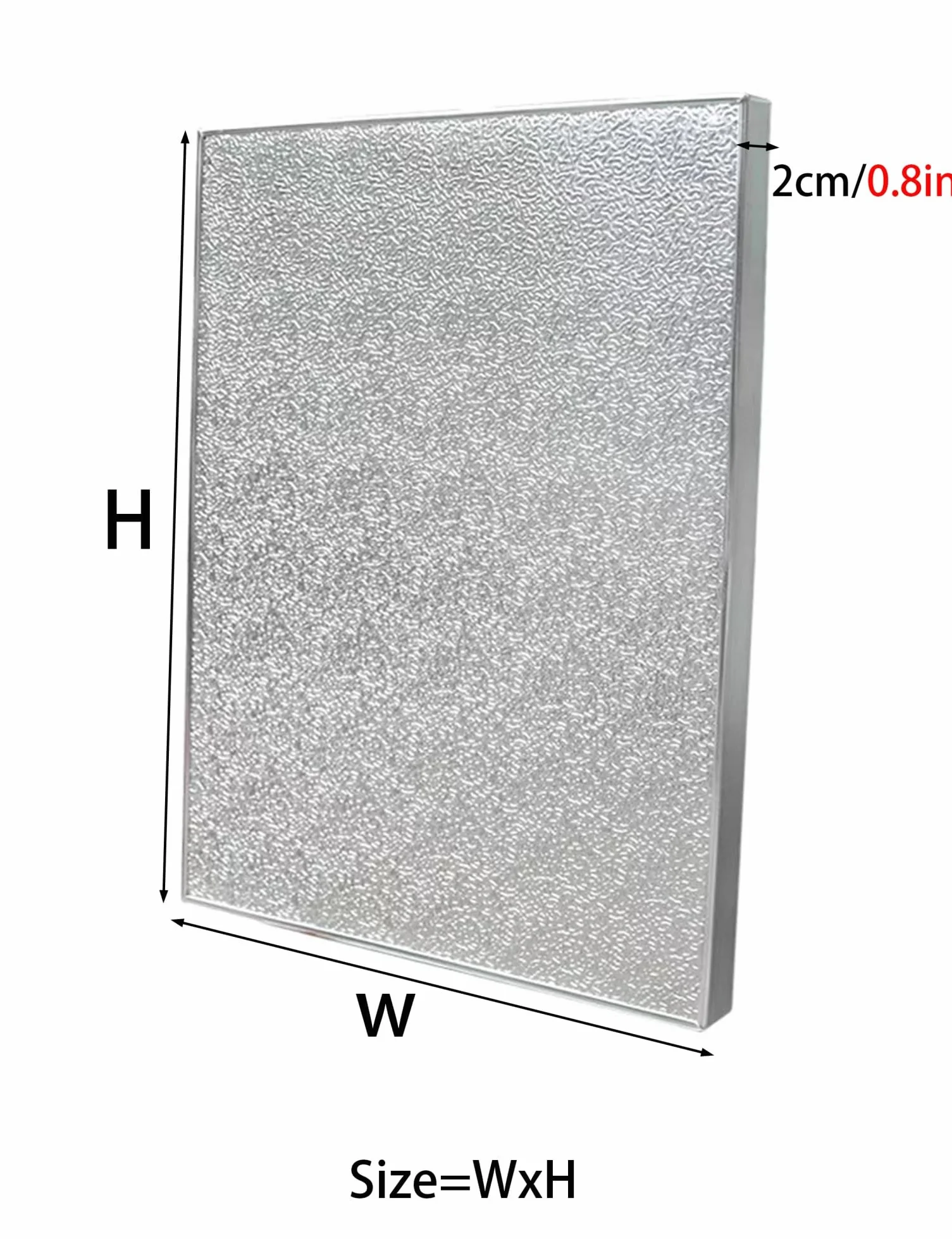 Panel de protección térmica de aluminio: tablero autoadhesivo y magnético, resistente al calor, ignífugo, for estufa, horno, frigorífico, microondas | Gabinete de cocina y(20x30cm)