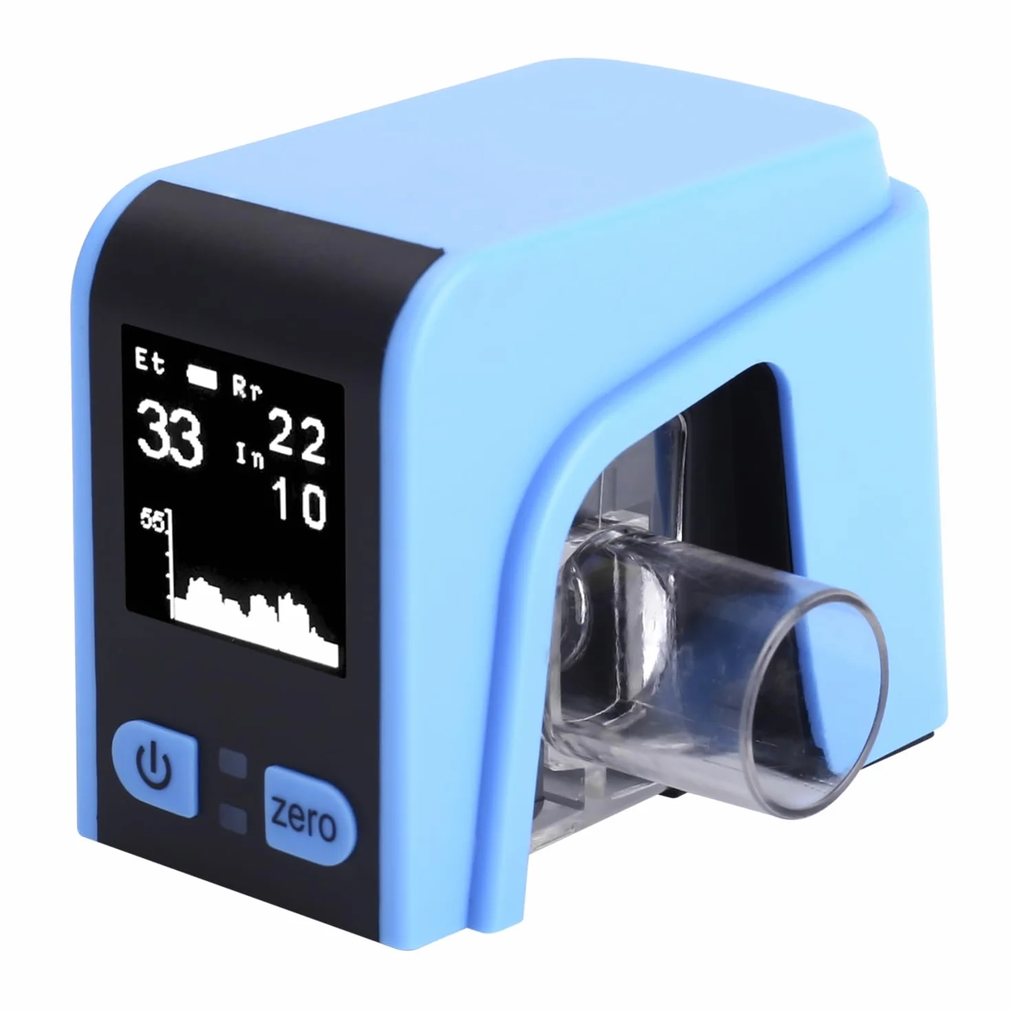 CA80 Mini Veterinario Capnograph Monitor para Medir ETCO2, FICO2 y RESP