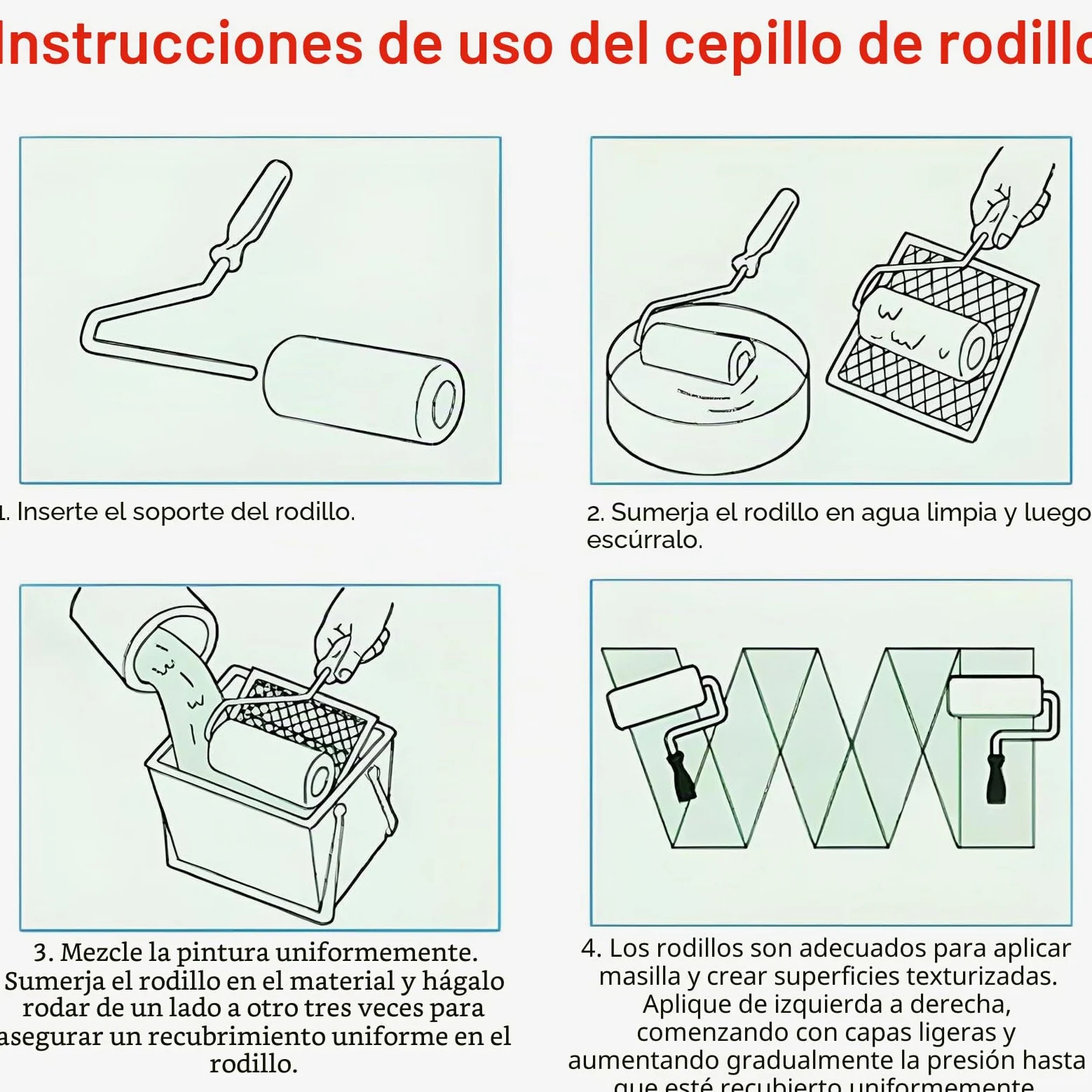 Espátula de superficie de 40 cm/16 pulgadas con rodillo de 23 cm, rodillo para masilla, hoja de acero inoxidable, espátula + rodillo de revestimiento, herramienta para gran área de trabajo, decoración