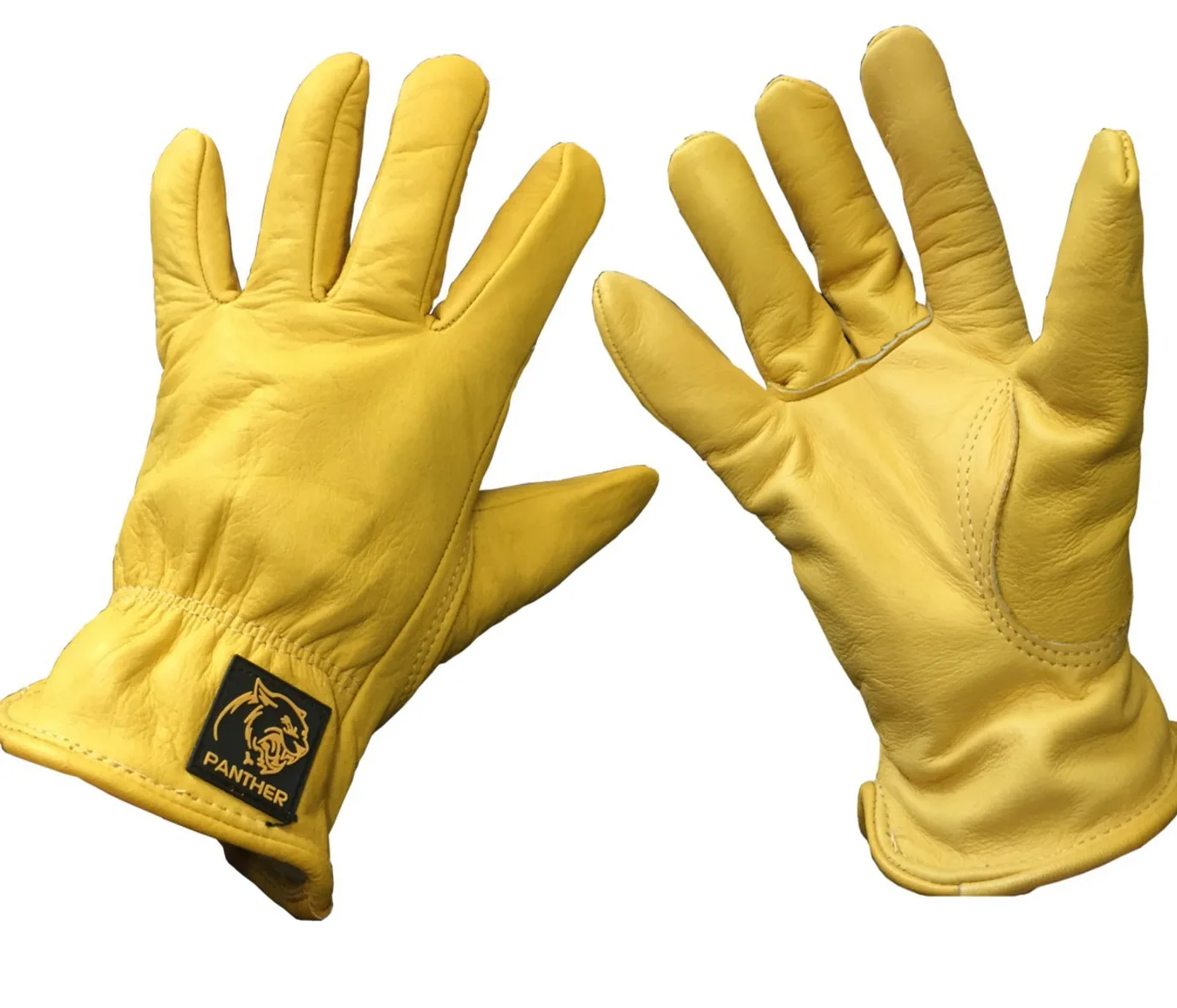 Parweld, guantes de piel de calidad superior, totalmente forrados, guantes de trabajo resistentes, paquete de 5 pares