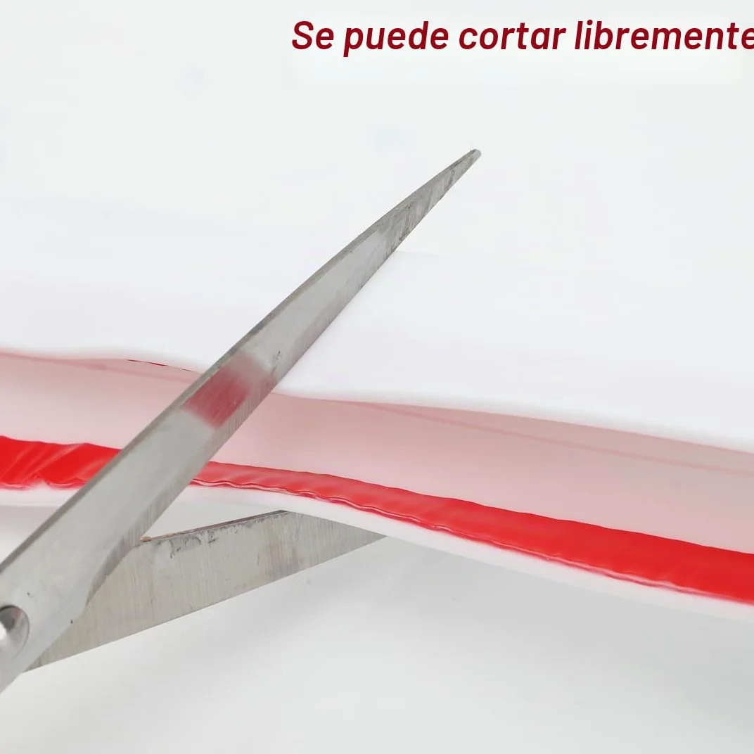 RANJIMA 5M Perfil de zócalo Perfil de embellecedor de zócalo para 18mm 19mm de espesor de madera, tira de zócalo de cocina Blanca Perfil de sellado de zócalo de cocina con labio de sellado para zócalo