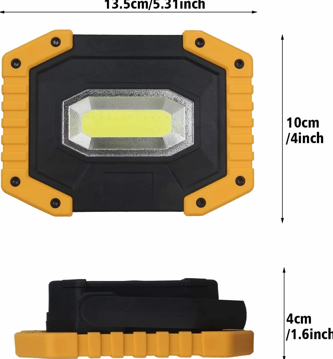 Foco LED Recargable T-SUN 2 Packs Luz LED Trabajo Portátil 30W 2000LM Foco Led Bateria 3 Modos Foco de Trabajo LED USB para Camping, Taller, Pesca, Emergencia