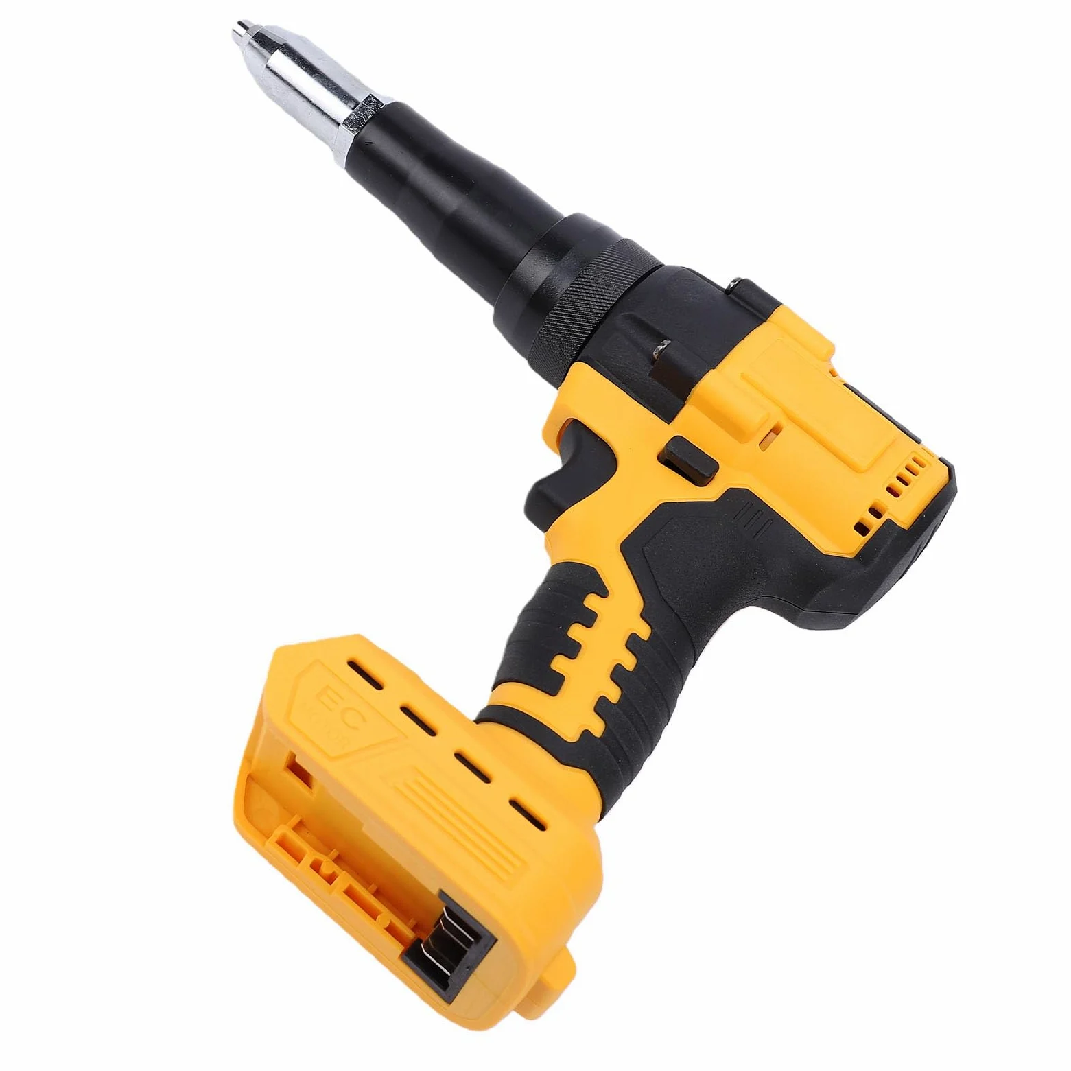 Pistola Remachadora Eléctrica sin Escobillas, Kit de Herramientas de Remachado Inalámbrico Apto para Batería con Luz LED Función de Inversión Automática para Remaches de 1/8 5/32 3/16 Pulgadas