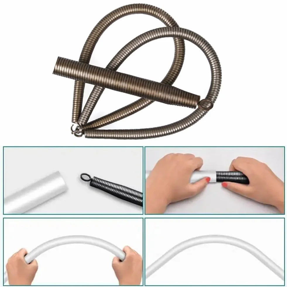 Muelle de flexión de tubería de PVC de 420 mm de largo tubo de flexión de resorte de tubo doblador de tubos de PVC para dispositivos de doblado de tuberías de PVC (16+20+25+32mm)