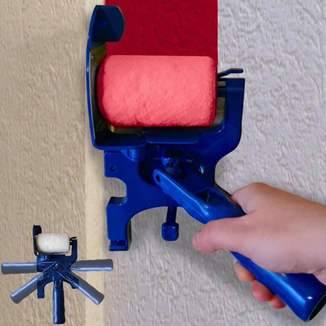 STARLYF Paint Edger - Rodillo de pintura con protección lateral y cepillo lateral integrado/Fácil y Práctico. Paredes, techos, esquinas, bordes-