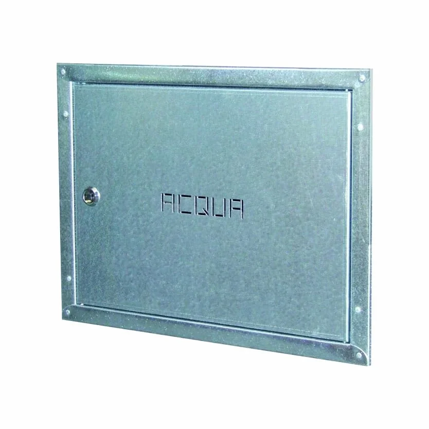 Trampilla para contador de agua con marco empotrado de chapa galvanizada - Al 30 x An 40 cm