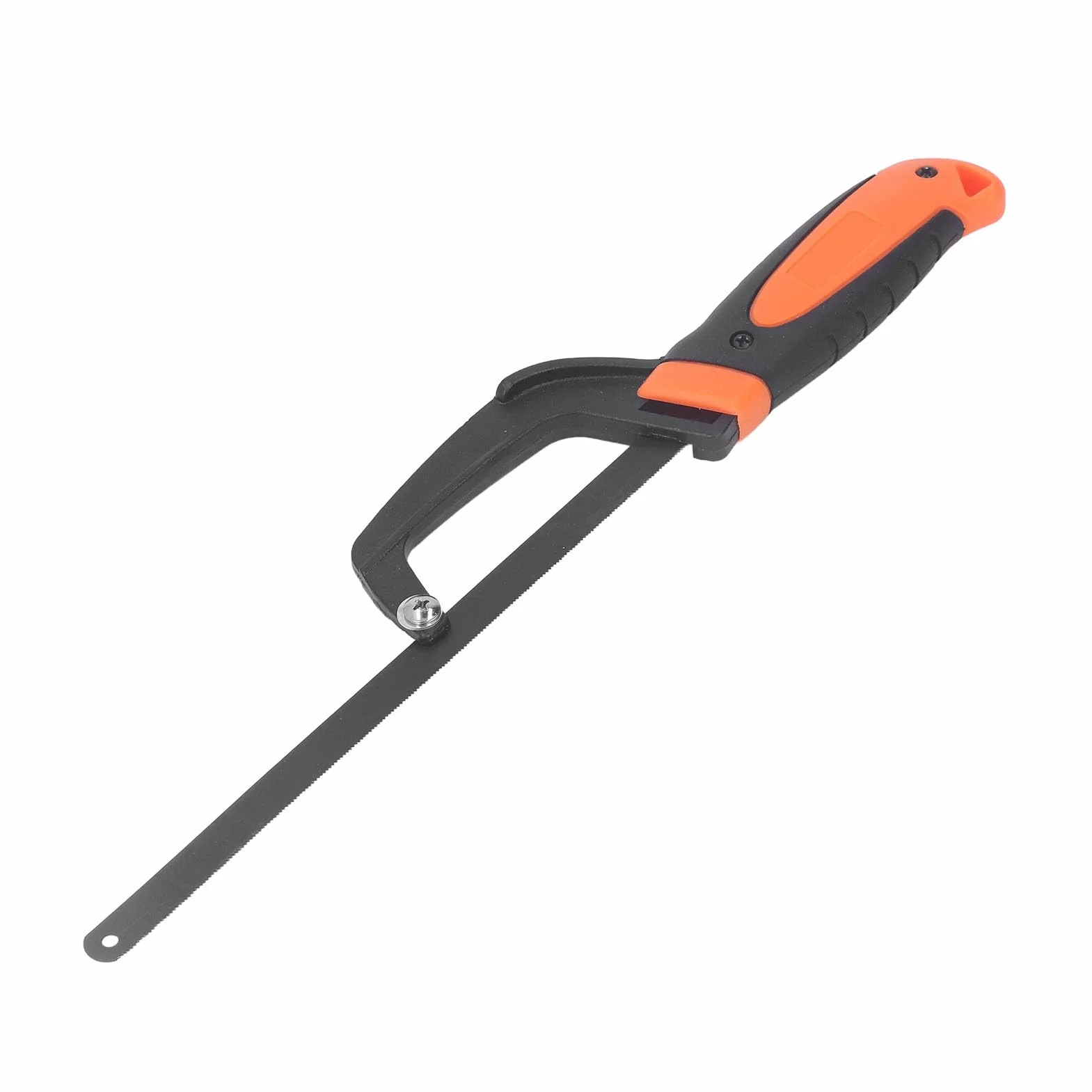 Pro Mini Sierra para Metales con Marco de Aluminio, Mango de Goma ómico, Base Acanalada, Ajustable para Corte Preciso de Madera, PVC, Tubos, Herramienta Manual para Bricolaje y Carpintería