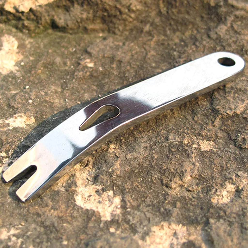 Barra de palanca de bolsillo portátil de acero inoxidable Palanca de apertura profesional para palancas de supervivencia Bushcraft