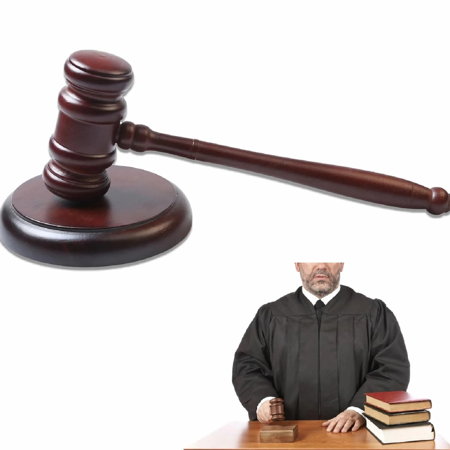 Juego de Martillo de Subastas de Madera,Martillo de Juez y Bloque de Resonancia,Martillo del Juez,Martillo de Madera,Martillo de Juez de Madera,Martillo con Bloque de Sonido Perfecto para Abogados