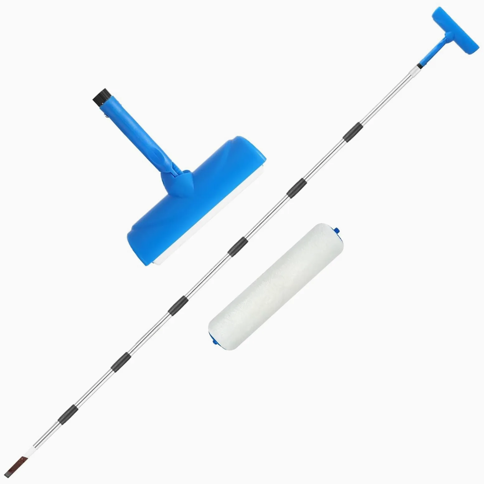 Rodillo de pintura largo con aplicador antigoteo y Exteon de 25 cm, a prueba de salpicaduras, juego de pinceles para interiores del hogar, cocina, sala de estar, pintor de pared de piel Cabi Ga