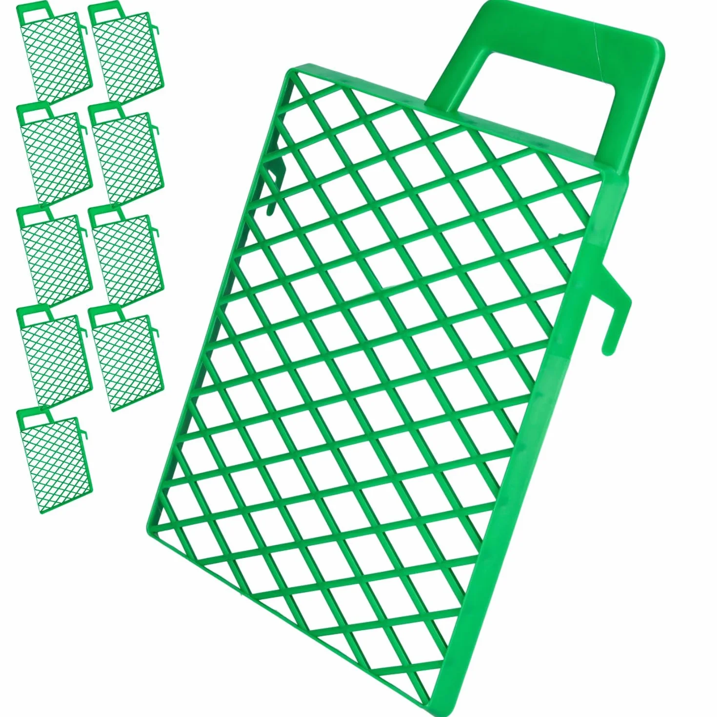 ToolSpace 10x Rejillas de Pintura 21 x 25,5 cm Rejillas rascadoras de Pintura de plástico Verde, Rejillas para Pintura, Accesorios de Pintura, Rejillas de Goteo, rascadores de Pintura