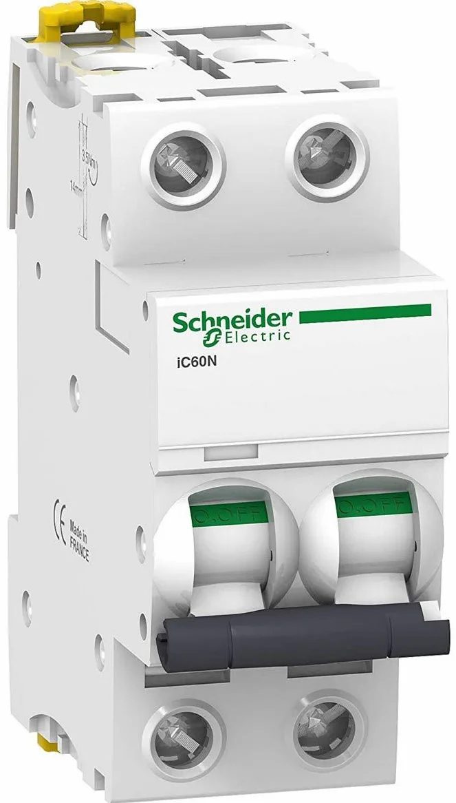 Schneider Electric A9F75225 Interruptor Automático Magnetotérmico Ic60N, 2P, 25A, Curva D